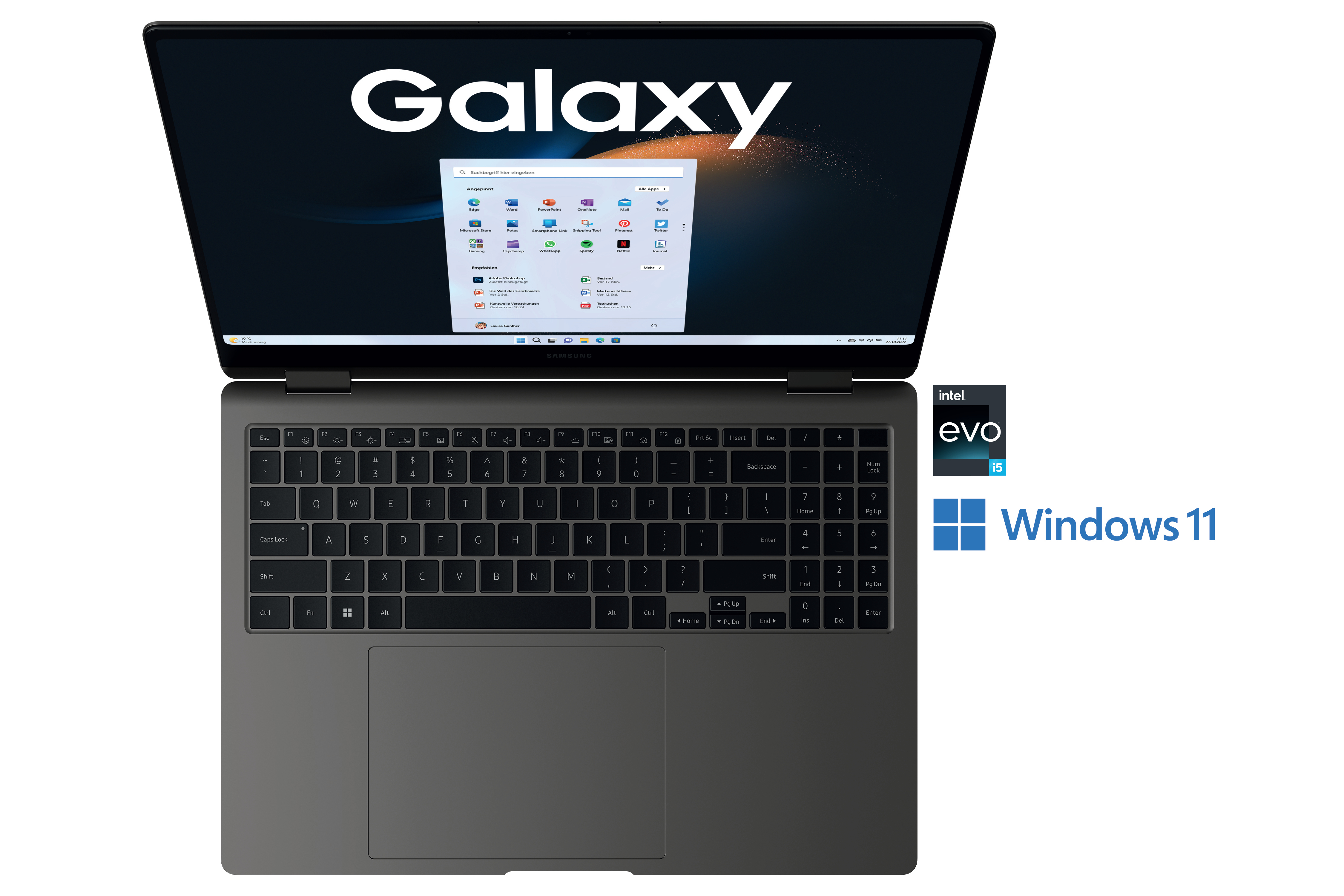SAMSUNG Galaxy Book3 SSD, Intel® 8 Core™ GB 16 Xe, 360°, (64 Zoll Intel®, 512 GB Schwarz Iris® mit Home Windows Pro i5 11 Prozessor, Notebook, Display Touchscreen, Bit) RAM