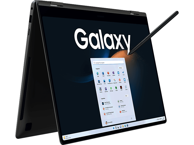 SAMSUNG SSD, 11 Iris® Touchscreen, mit Zoll Windows RAM, Core™ GB 360°, 16 Pro Xe, Schwarz Display (64 512 Book3 Home Galaxy 8 i5 Prozessor, GB Intel®, Bit) Intel® Notebook,