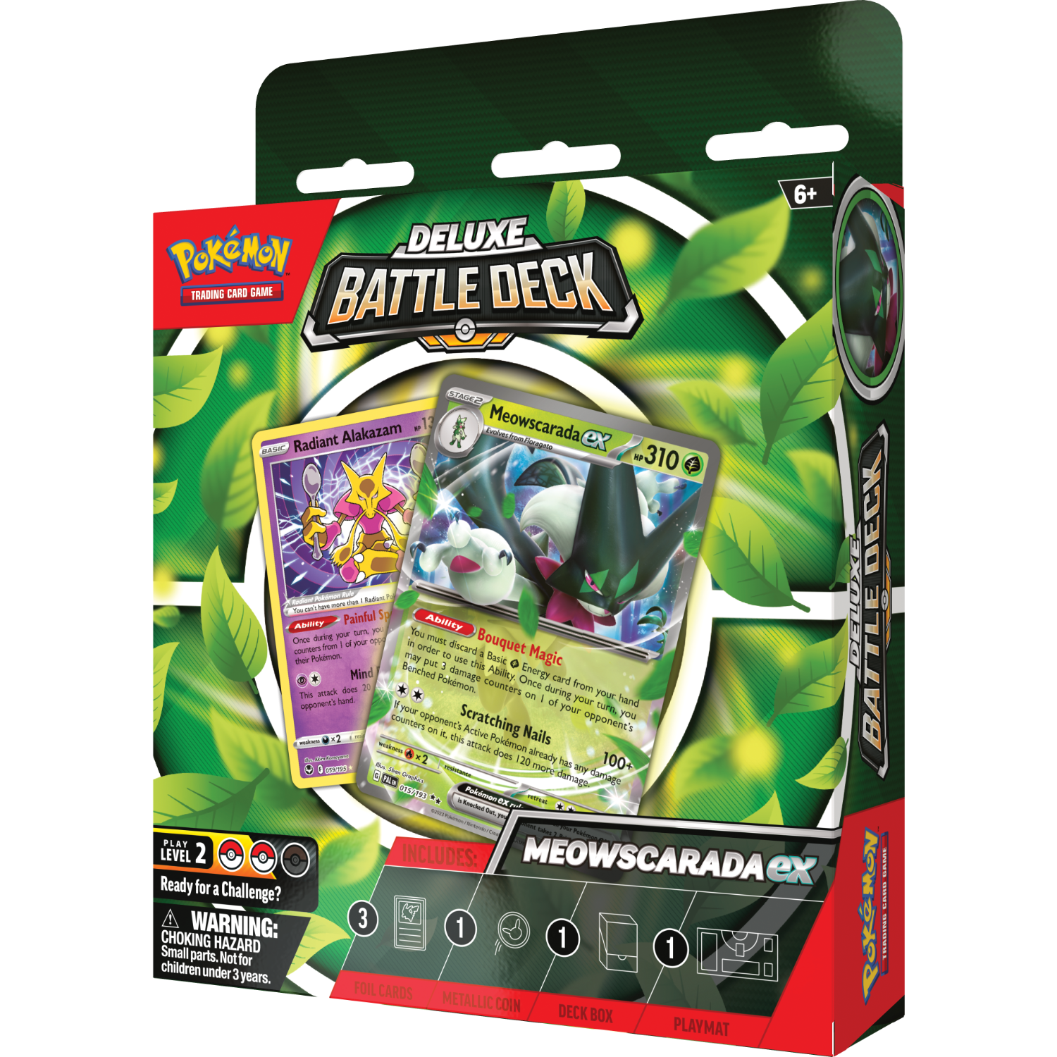 Een luxe Pokémon trading card game doos met kaarten en accessoires.