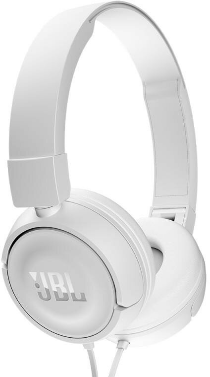 Przewodowe słuchawki nauszne JBL T450 Biały