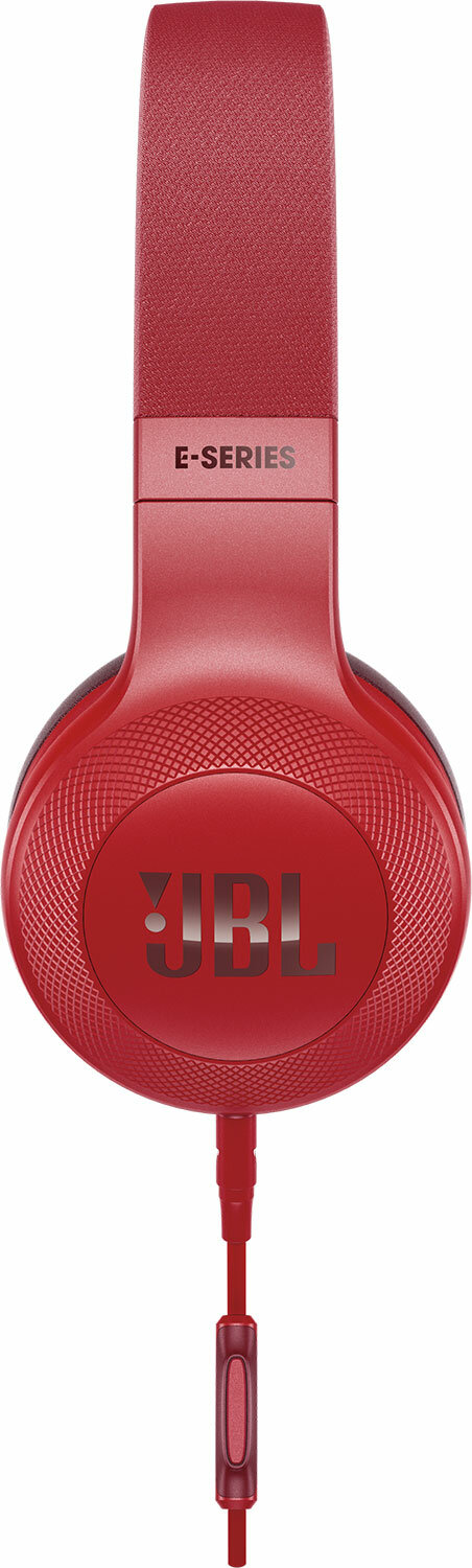 Przewodowe słuchawki nauszne JBL E35 Czerwony