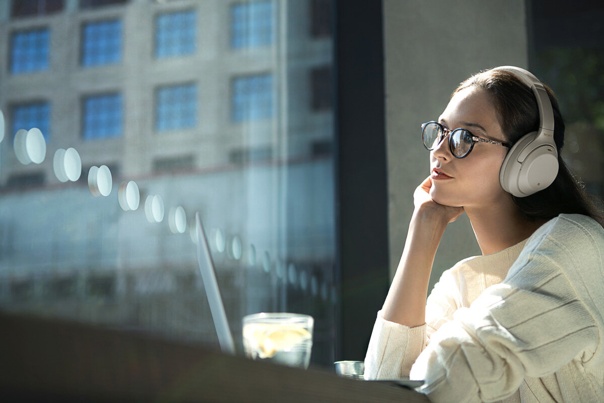 Słuchawki bezprzewodowe SONY WH-1000XM3 Srebrny