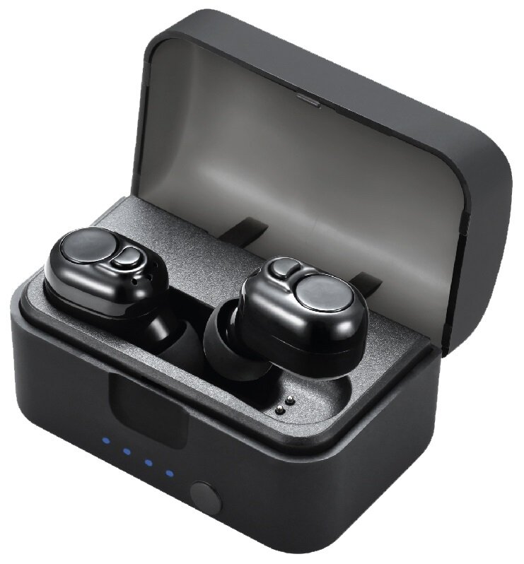 Słuchawki Bluetooth WG Airflex + etui Charger Czarny