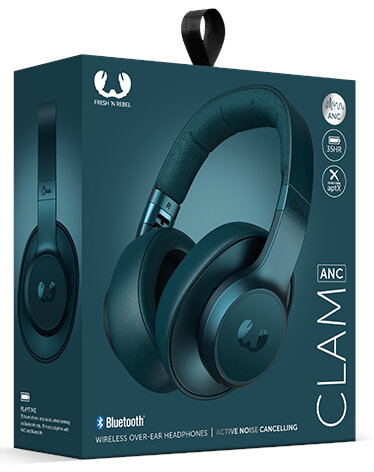 Słuchawki bezprzewodowe FRESH N REBEL Clam ANC Petrol Blue