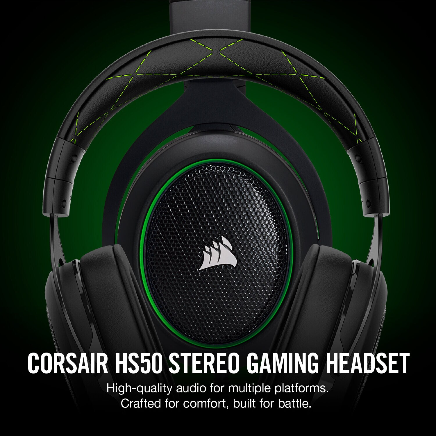 Zestaw słuchawkowy CORSAIR HS50 Stereo Zielony do Xbox One