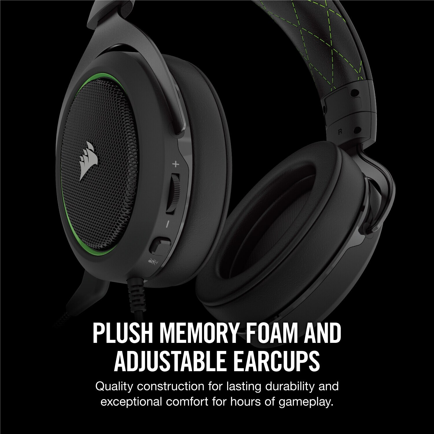 Zestaw słuchawkowy CORSAIR HS50 Stereo Zielony do Xbox One