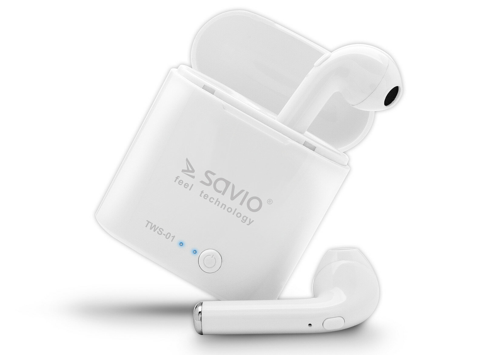 Słuchawki bezprzewodowe SAVIO TWS-01 Biały