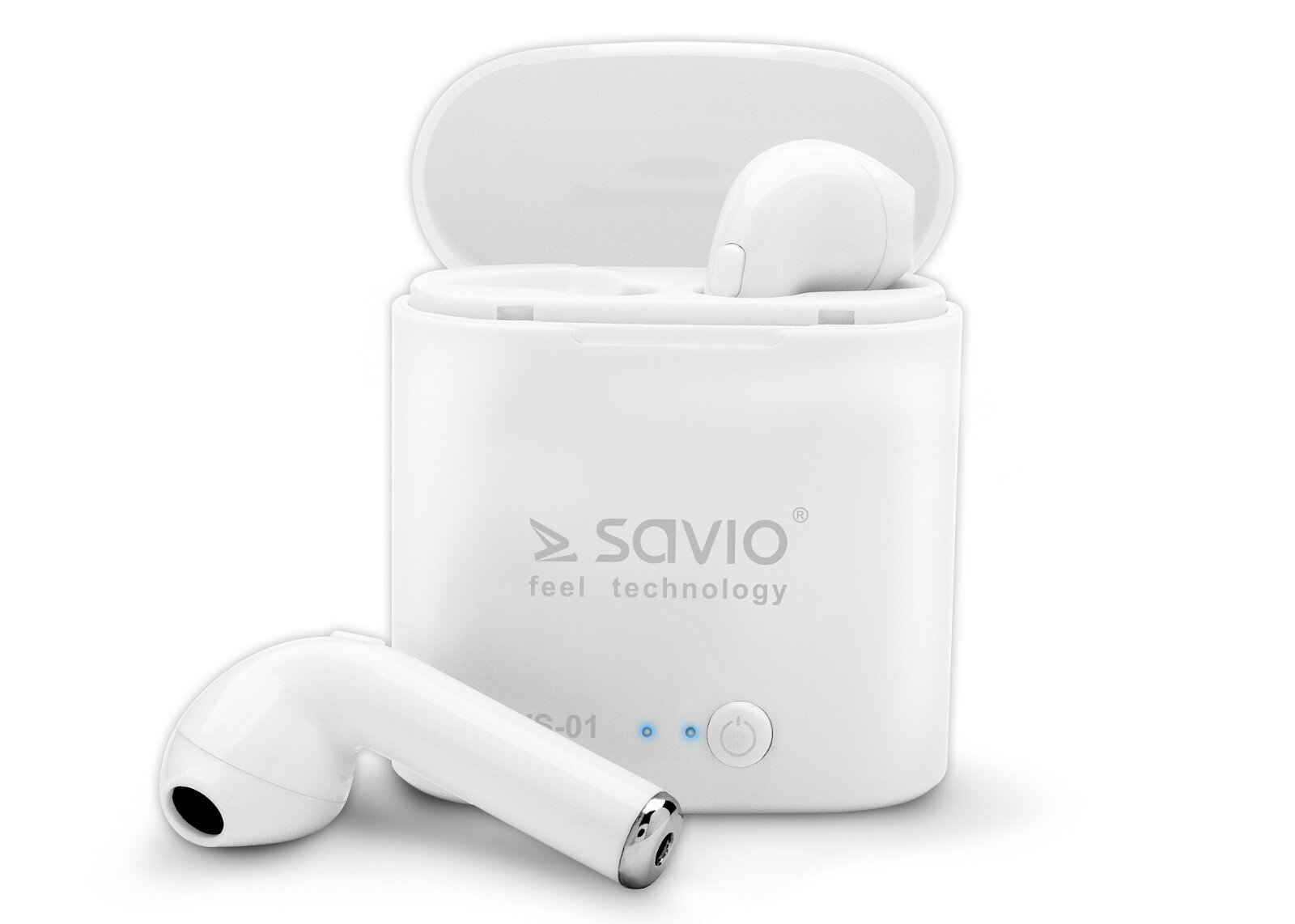 Słuchawki bezprzewodowe SAVIO TWS-01 Biały