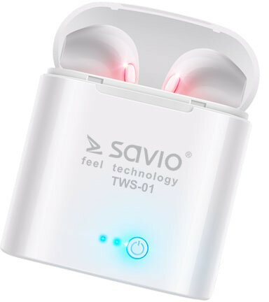 Słuchawki bezprzewodowe SAVIO TWS-01 Biały