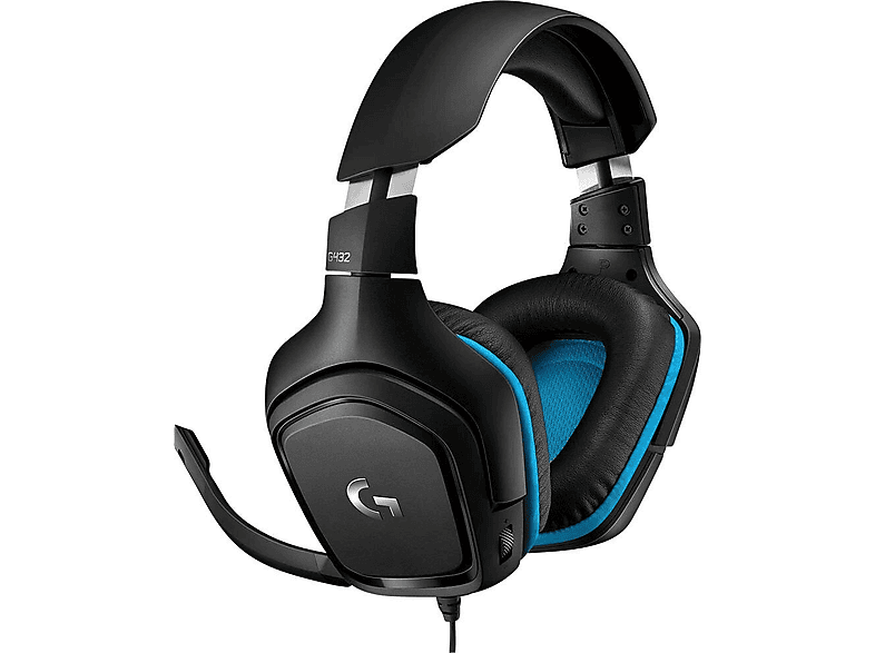 Logitech G432 Nauszne Czarno-niebieski – zdjęcie 2