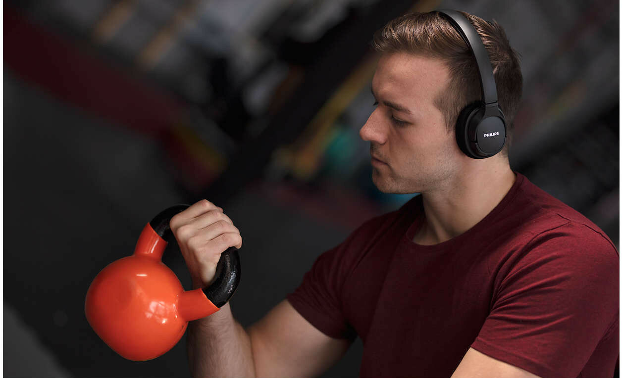 Słuchawki bezprzewodowe PHILIPS ActionFit TASH402BK/00 Czarny