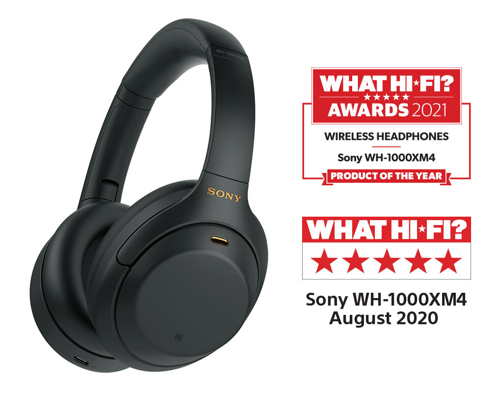 Słuchawki SONY WH-1000XM4 ANC Czarny | MediaMarkt