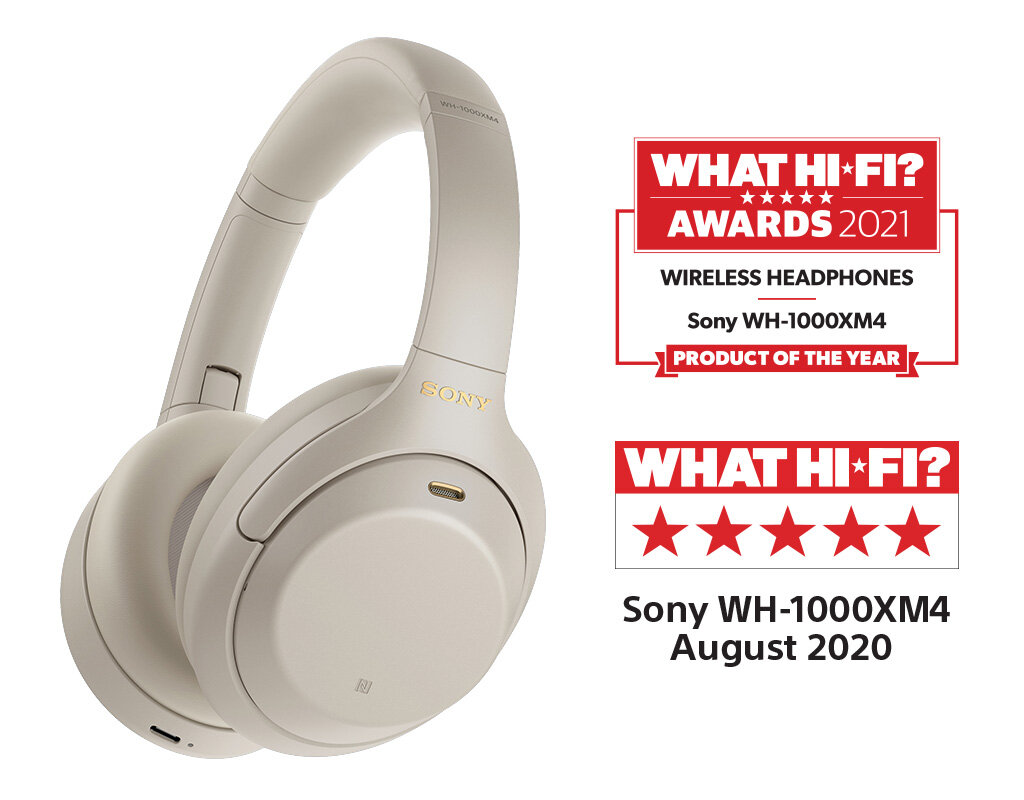 Słuchawki SONY WH-1000XM4 ANC Srebrny | MediaMarkt