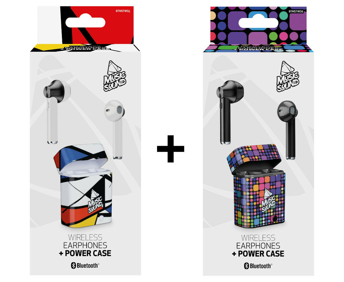 Słuchawki bezprzewodowe CELLULAR LINE TWS Music Sound (2 pack)