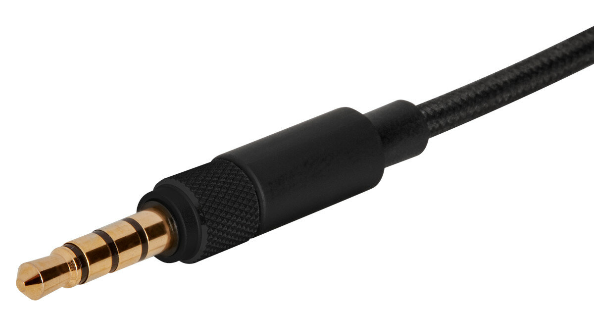 Dwa niebieskie słuchawki douszne w owalnym, białym etui na białym tle.