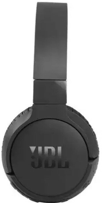 Czarne słuchawki JBL. Logo JBL jest białe na nauszniku.