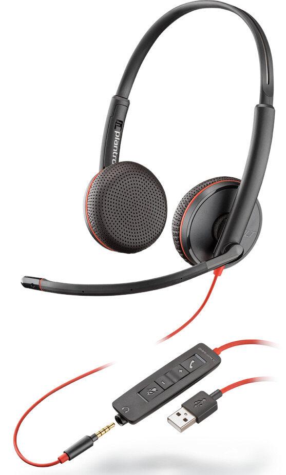 Słuchawki POLY Blackwire C3225 USB-A + jack 3,5mm