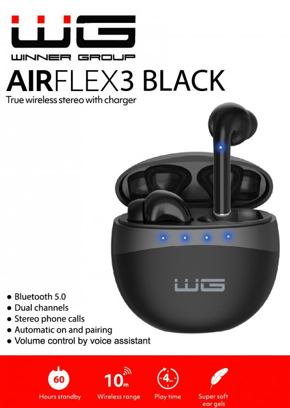Słuchawki Bluetooth WG Airflex 3 Czarny
