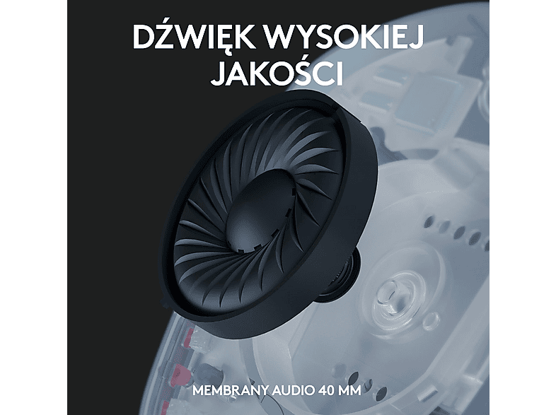 Słuchawki LOGITECH G435 Bezprzewodowe, Nauszne, Dźwięk przestrzenny, Niebieski – zdjęcie 3