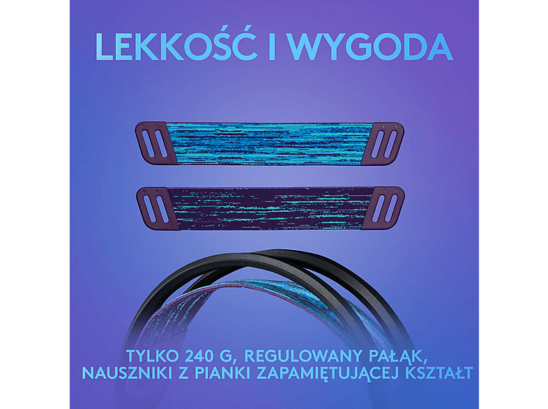 Logitech G335 czarny – zdjęcie 2