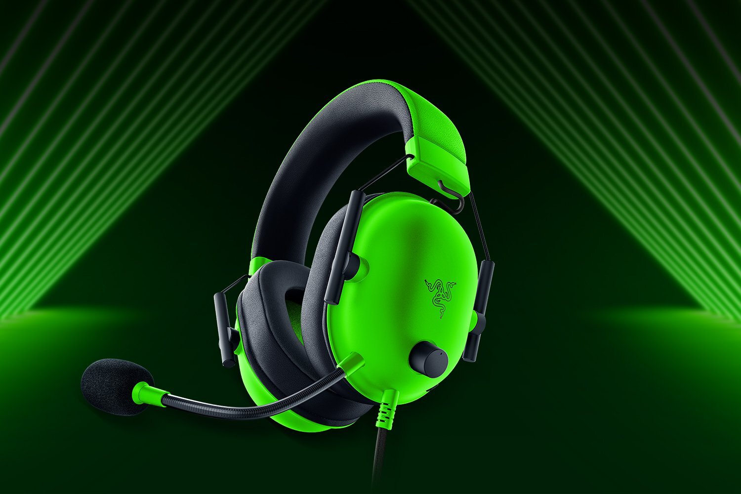 Słuchawki RAZER BlackShark V2 X Zielony RZ04-03240600-R3M1