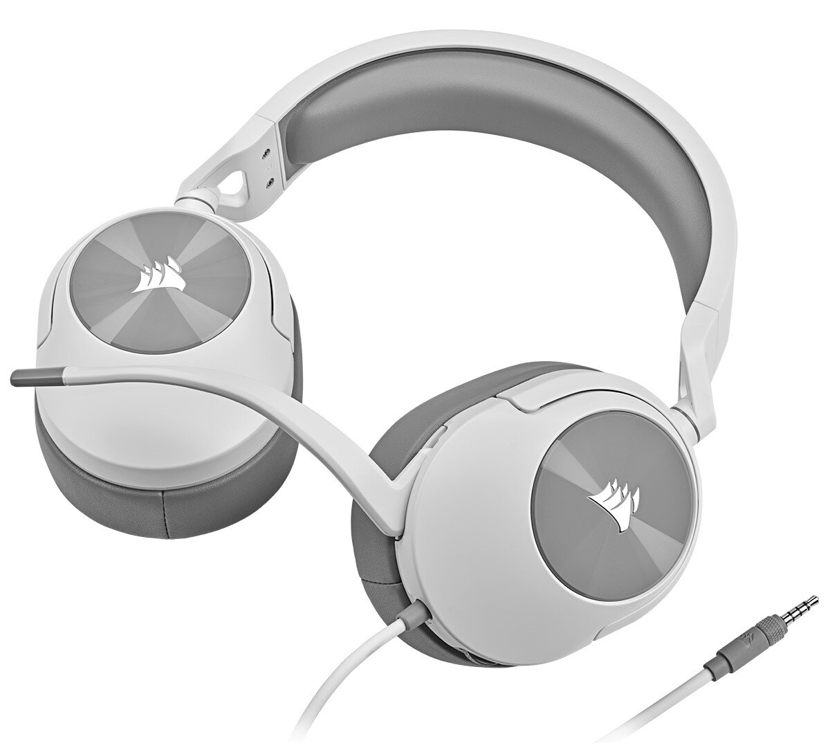 Przewodowy gamingowy zestaw słuchawkowy CORSAIR HS55 Biały CA-9011261-EU