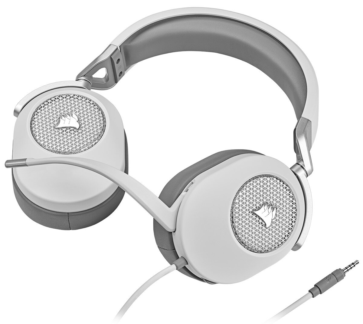 Przewodowy gamingowy zestaw słuchawkowy CORSAIR HS65 Surround Biały CA-9011271-EU