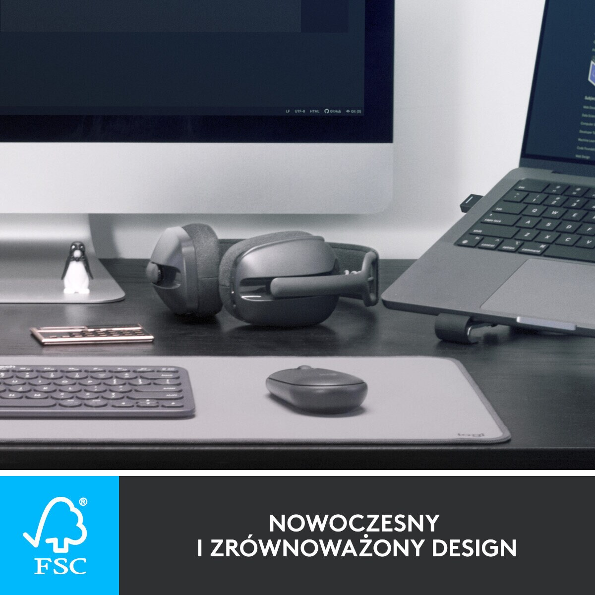 Słuchawki bezprzewodowe LOGITECH Słuchawki bezprzewodowe LOGITECH Zone Vibe 125 Grafitowy 981-001126 Grafitowy