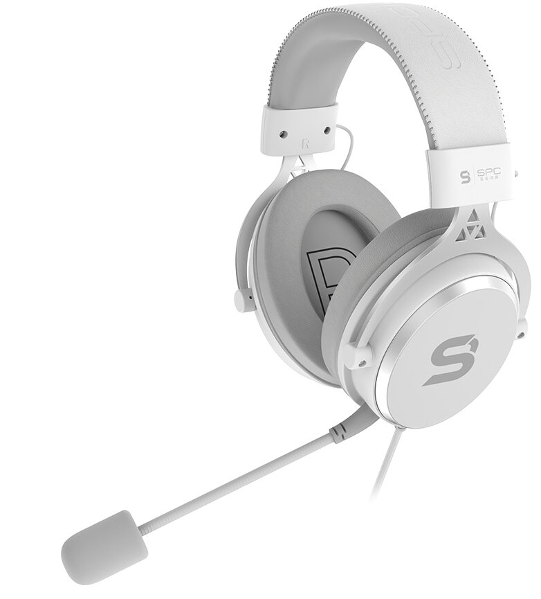 Słuchawki przewodowe SPC GEAR Viro Onyx Biały SPG107
