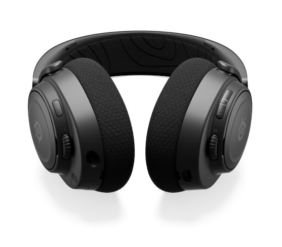 Czarne słuchawki dla graczy z logo SteelSeries.