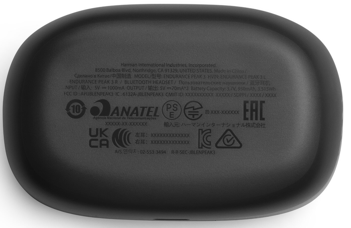 Słuchawki bezprzewodowe JBL Endurance Peak 3 Czarny