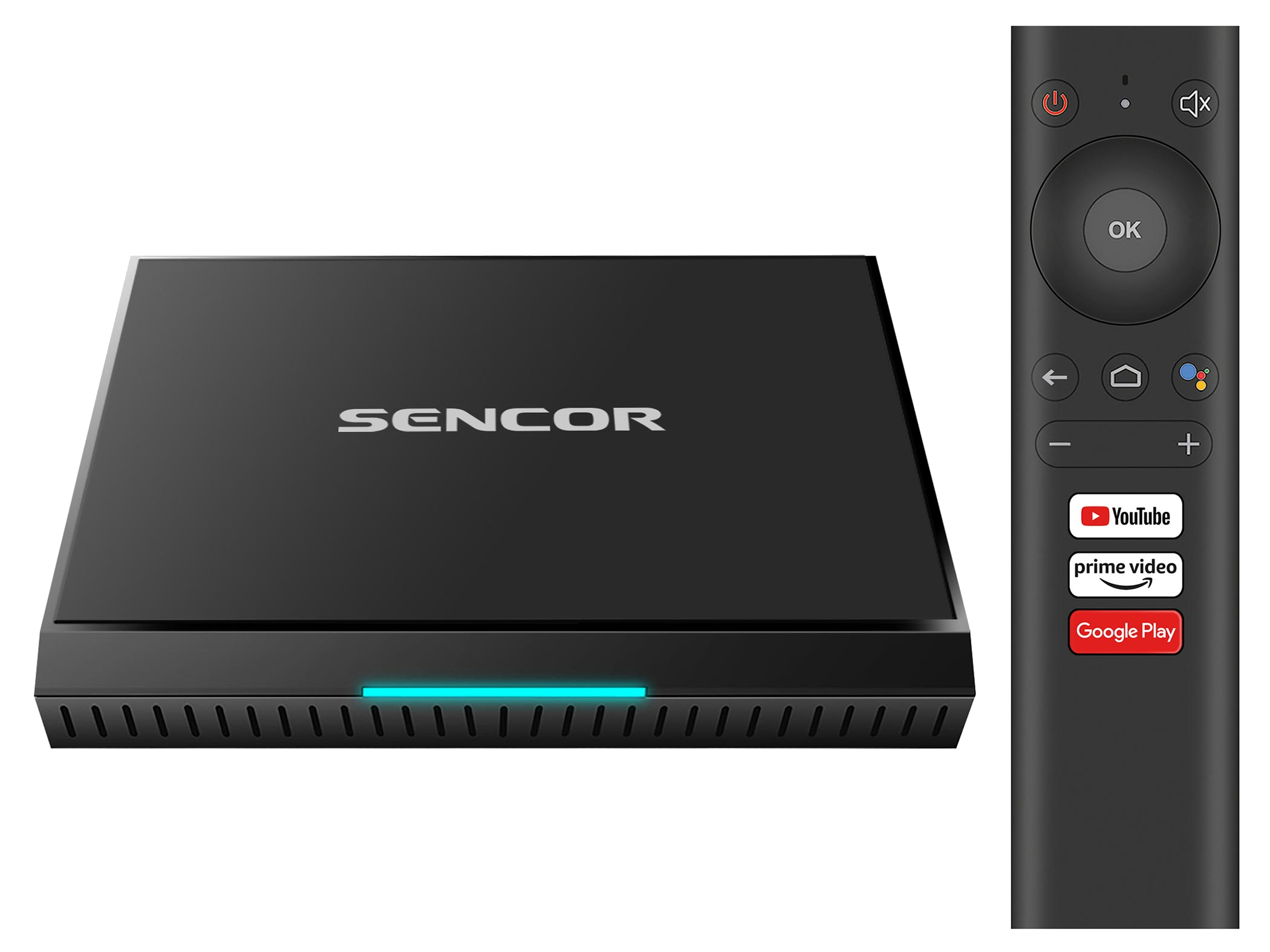 SENCOR SMP ATV2 Android TV platform multimédia lejátszó, fekete (SMP ATV2)