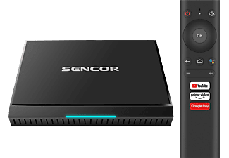 SENCOR SMP ATV2 Android TV platform multimédia lejátszó, fekete (SMP ATV2)