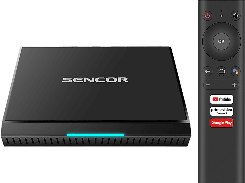 SENCOR SMP ATV2 Android TV platform multimédia lejátszó, fekete (SMP ATV2)