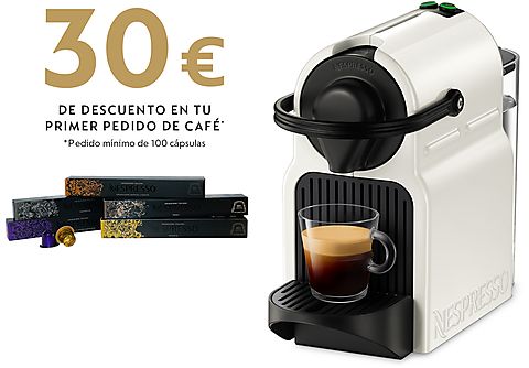 Que Mente pedir disculpas Cafetera de cápsulas | Nespresso® Krups INISSIA XN1001, Presión de 19  bares, Potencia 1260 W, Blanco