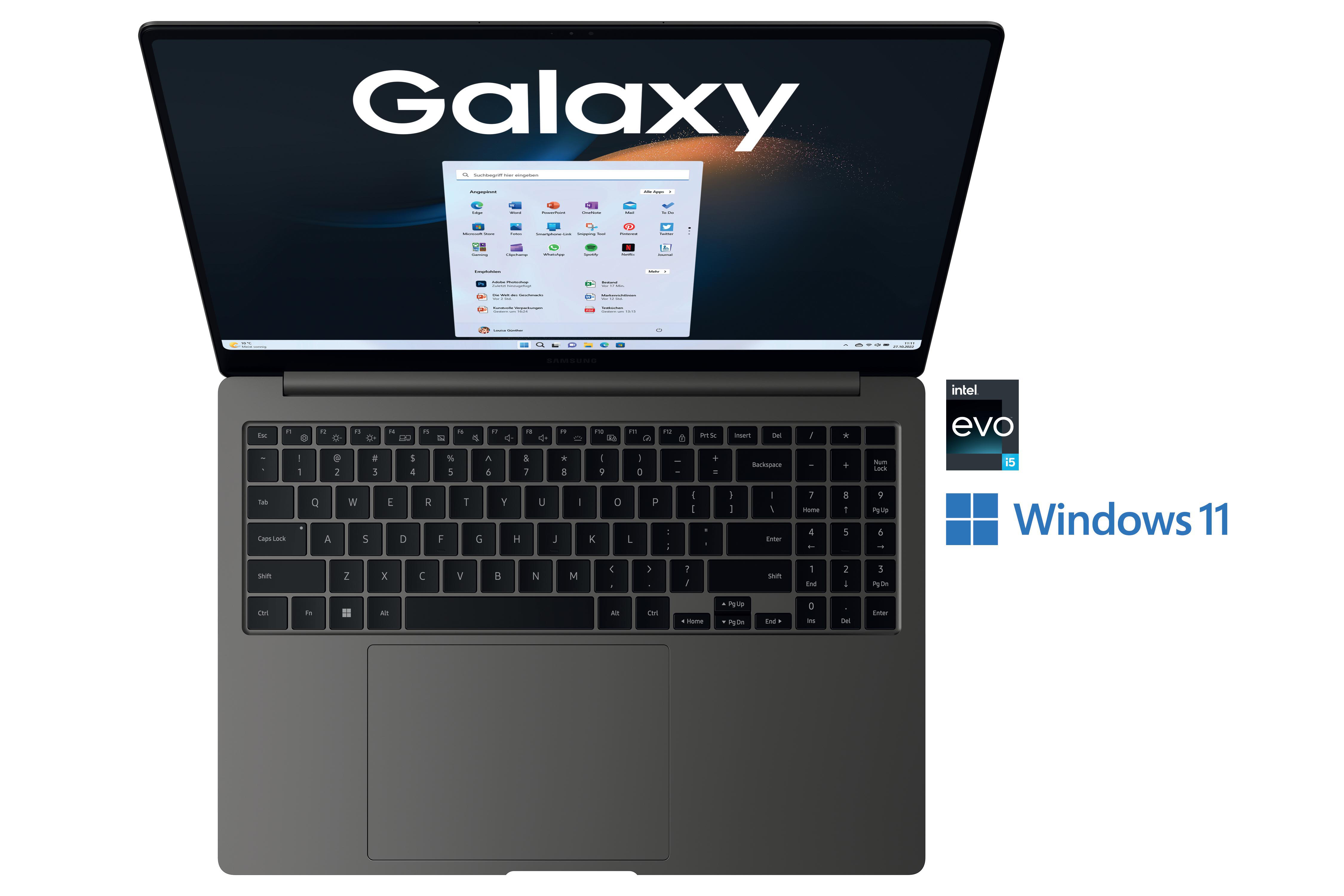 SAMSUNG Galaxy Book3 Pro - 16 Zoll - Intel® Core™ i5 i5-1340P (Evo) - 8 GB - 256 GB - Intel® Iris® Xᵉ - Windows 11 Home