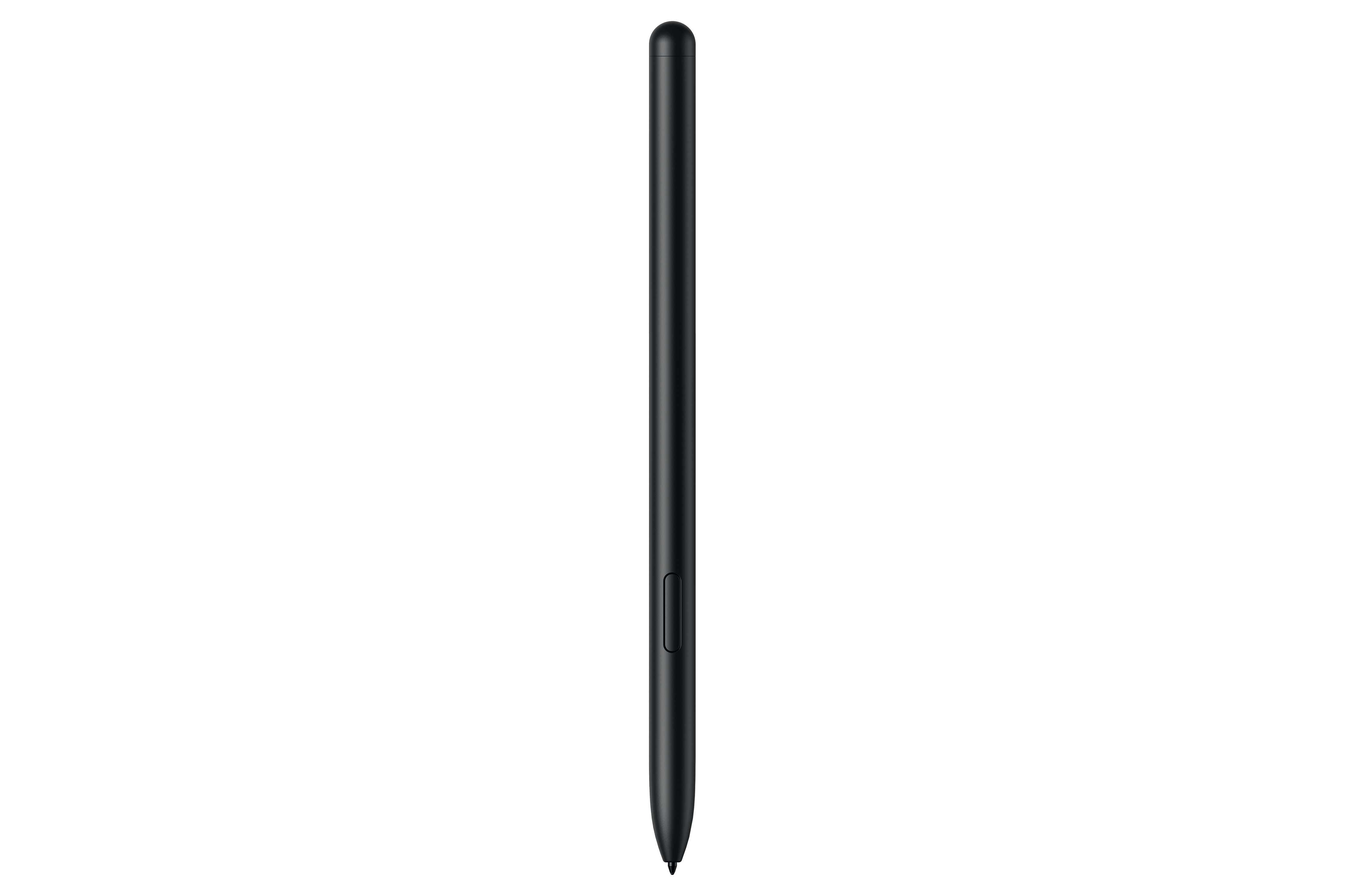 Schwarzer Eingabestift, der aufrecht steht.