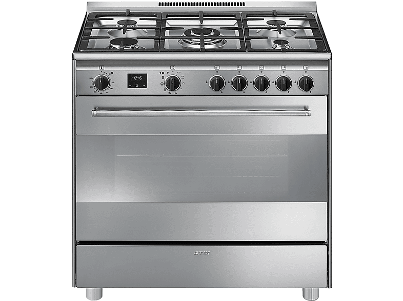Smeg Cucina Bg91Px2, Piano cottura a gas, zone 5, classe A+