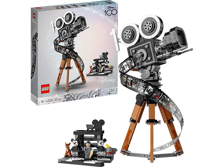 LEGO Disney 43230 Kamera – Hommage an Walt Disney Bausatz, Mehrfarbig