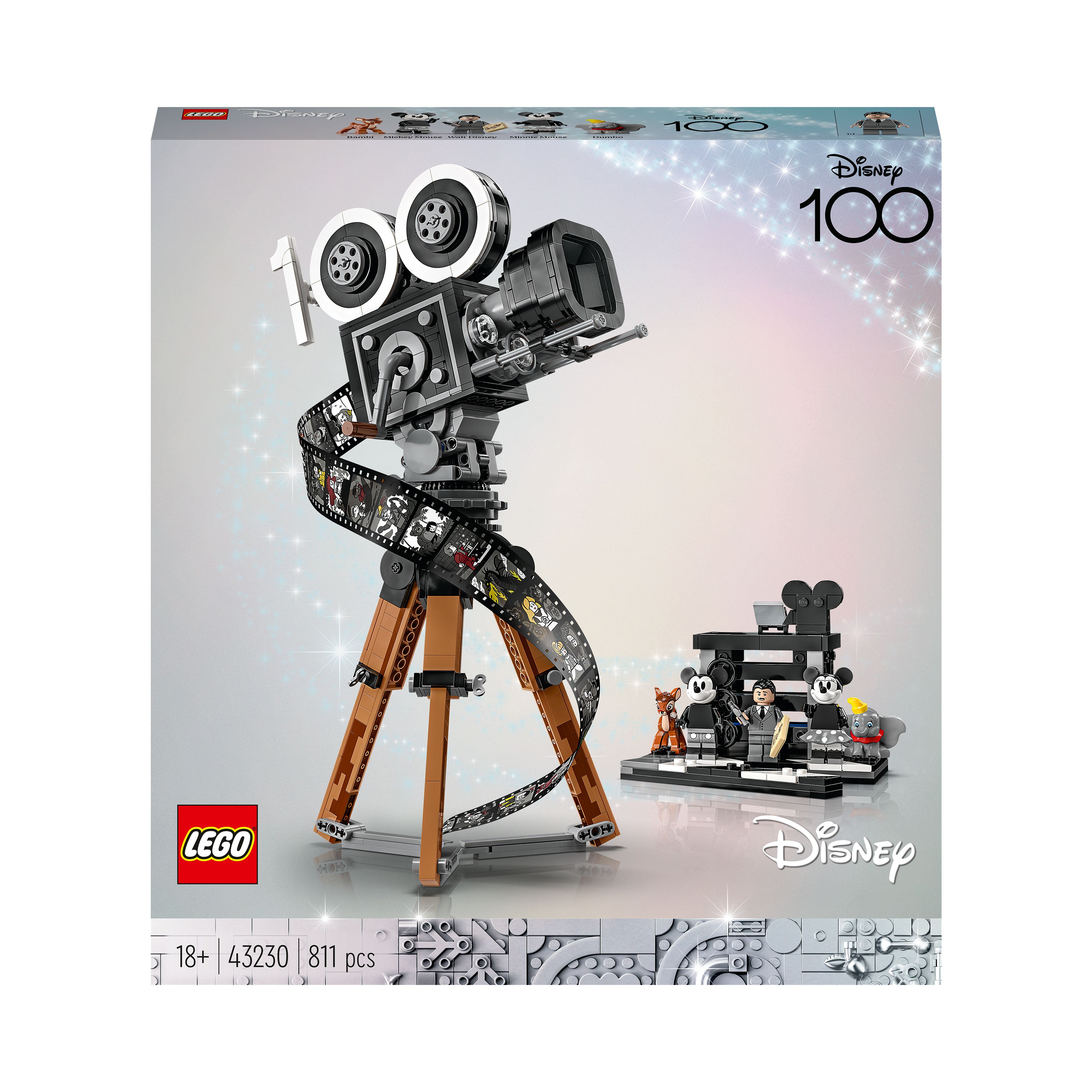 LEGO Disney 43230 Kamera – Mehrfarbig Disney Walt Hommage Bausatz, an
