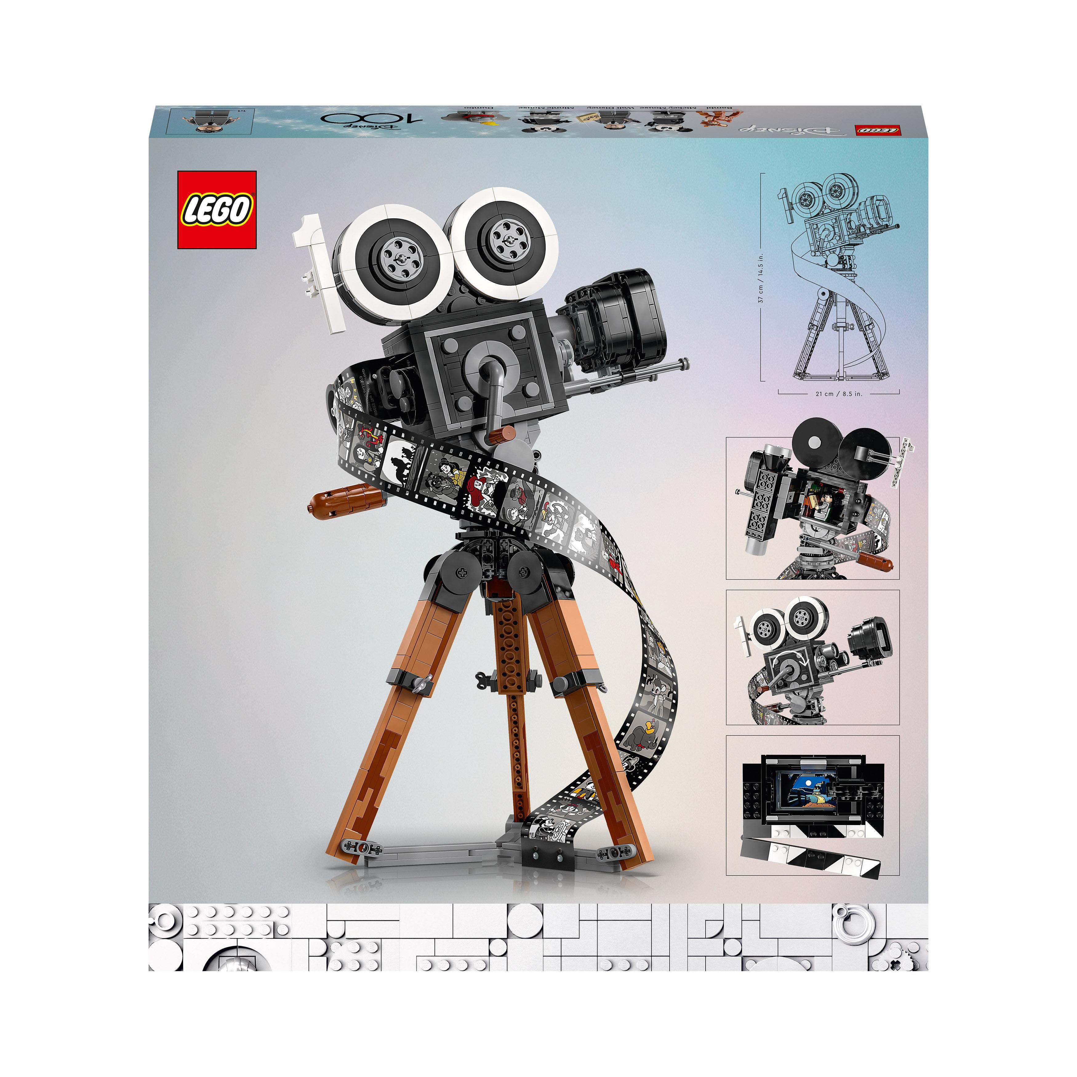LEGO Disney Hommage Walt 43230 Bausatz, Disney Kamera an – Mehrfarbig