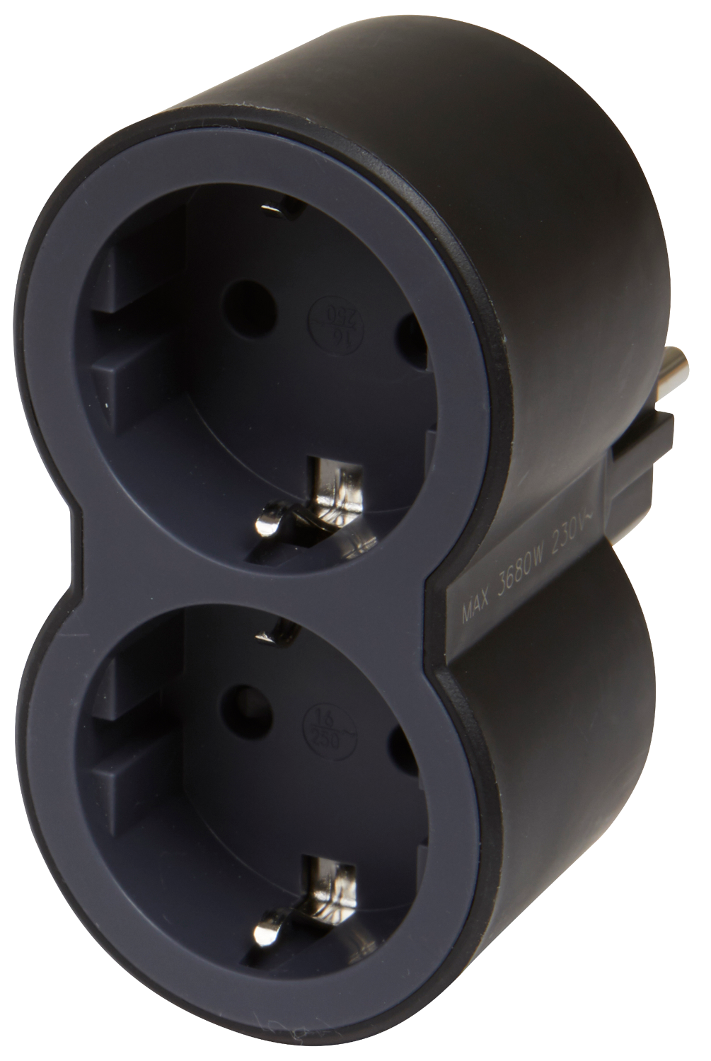 LEGRAND kettős 2P+F elosztó biztonsági zsaluval, 16 A, fekete (694517)