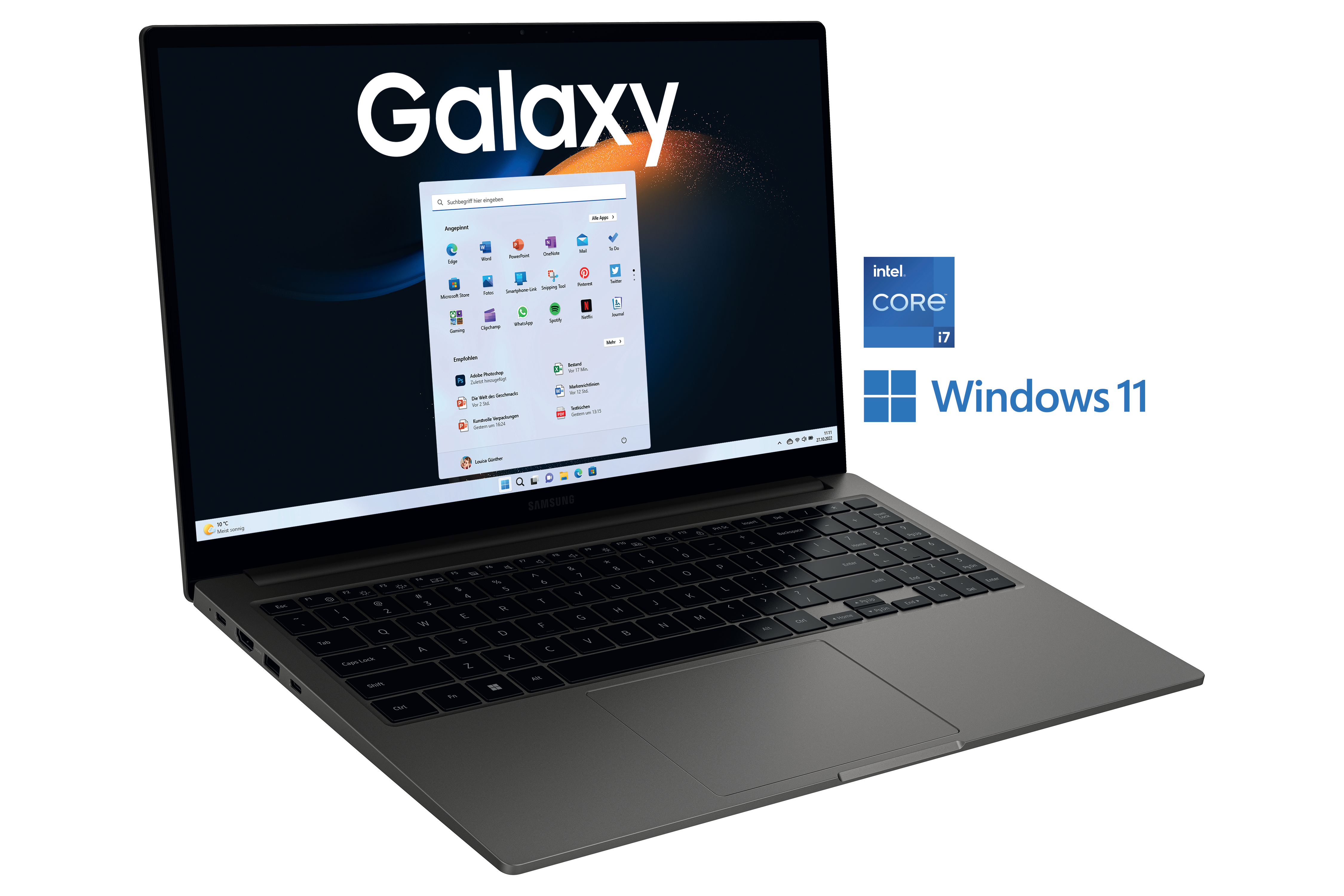 SAMSUNG Galaxy Book3, Notebook SSD, Intel® Zoll Display, 15,6 RAM, Prozessor, 512 Core™ Iris® Intel® Graphite GB Xe, GB i7 16 mit