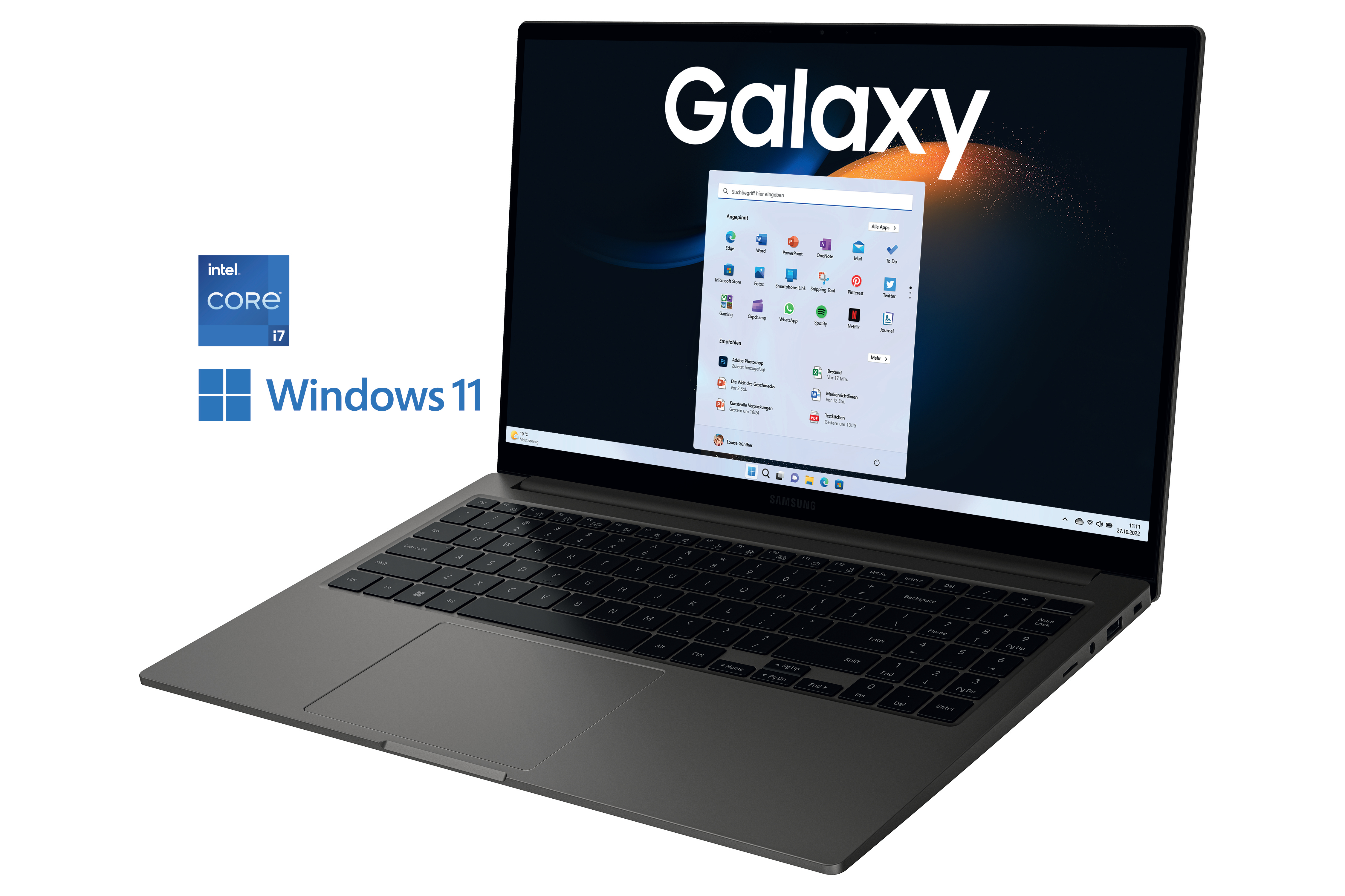 Galaxy 16 Intel® Prozessor, mit SAMSUNG RAM, Graphite 15,6 Book3, Zoll Xe, GB 512 GB Core™ Display, Notebook SSD, Iris® Intel® i7