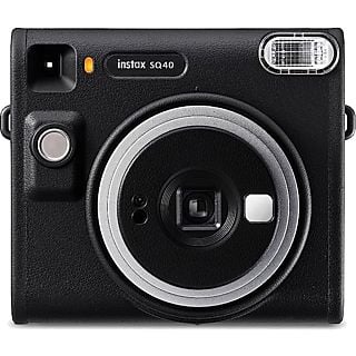 Cámara instantánea - Fujifilm Instax SQ40, Flash integrado, Exposición automática, Lente y espejo selfie, Negro