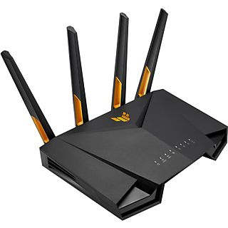 Router WiFi - ASUS TUF-AX4200, Gaming, Extensible de dos bandas, 2.5 Gbit/s, 4 antenas externas, Negro