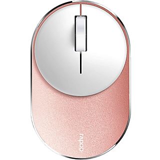 Ratón inalámbrico - Rapoo M600 Mini Silent, Multimodo, Clic silencioso, Bluetooth 3.0, 4.0, 1300 ppp, Rosa