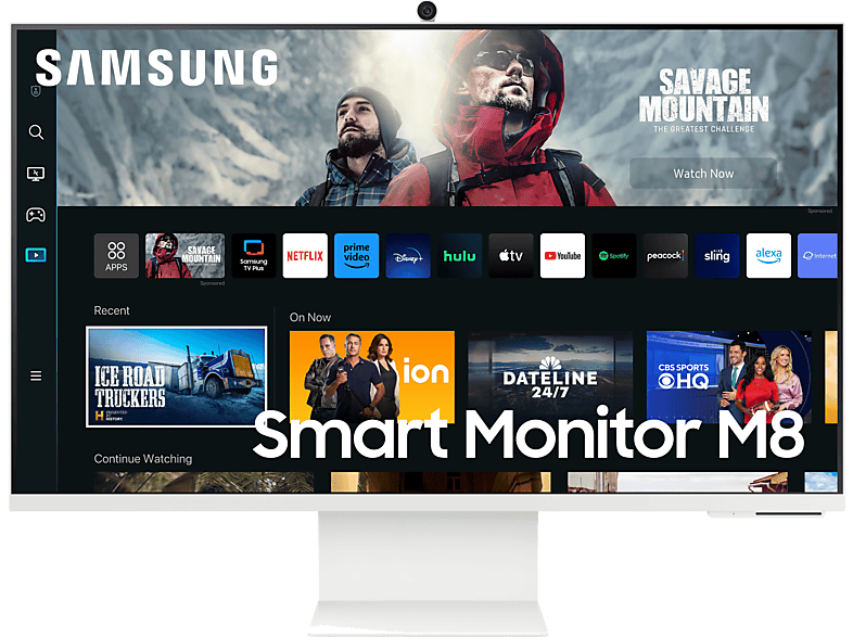 REACONDICIONADO Seminuevo Muy bueno Monitor - Samsung Smart M8 LS32CM801UUXEN, 32", UHD 4K, 4 ms, 60 Hz, WiFi, Bluetooth, Blanco