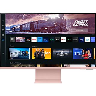 Monitor - Samsung Smart M8 LS32CM80PUUXEN , 32", UHD 4K, 4 ms, 60 Hz, WiFi, Bluetooth, Rosa