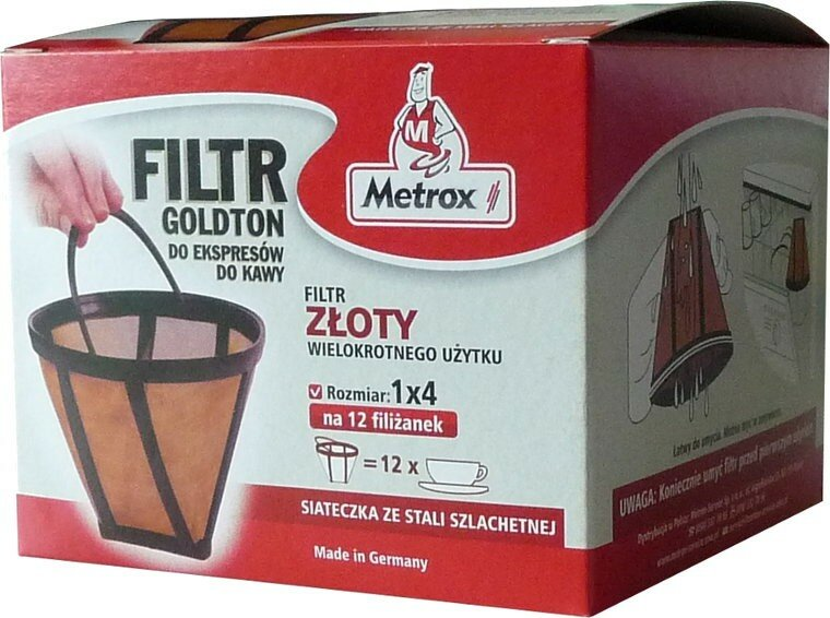 Wyposażenie METROX Filtr do kawy 1x4 Goldton